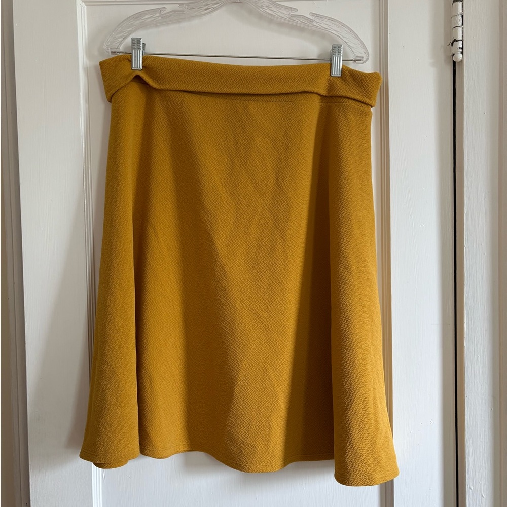 LuLaRoe Mustard Yellow A-Line Skirt